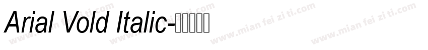 Arial Vold Italic字体转换
